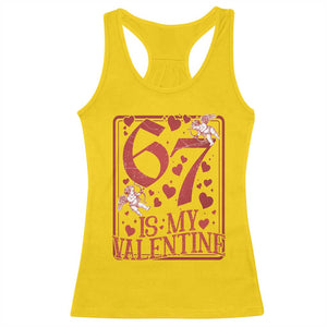 67 Valentines Playing Card Racerback Tank Top Funny Six Seven Relationship Meme TS14 Daisy Print Your Wear