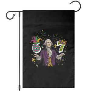 67 Mardi Gras Garden Flag Funny Six Seven George Washington Meme TS14 Black Print Your Wear