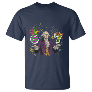 67 Mardi Gras T Shirt Funny Six Seven George Washington Meme TS14 Navy Print Your Wear