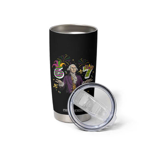 67 Mardi Gras Tumbler Cup Funny Six Seven George Washington Meme TS14 Print Your Wear