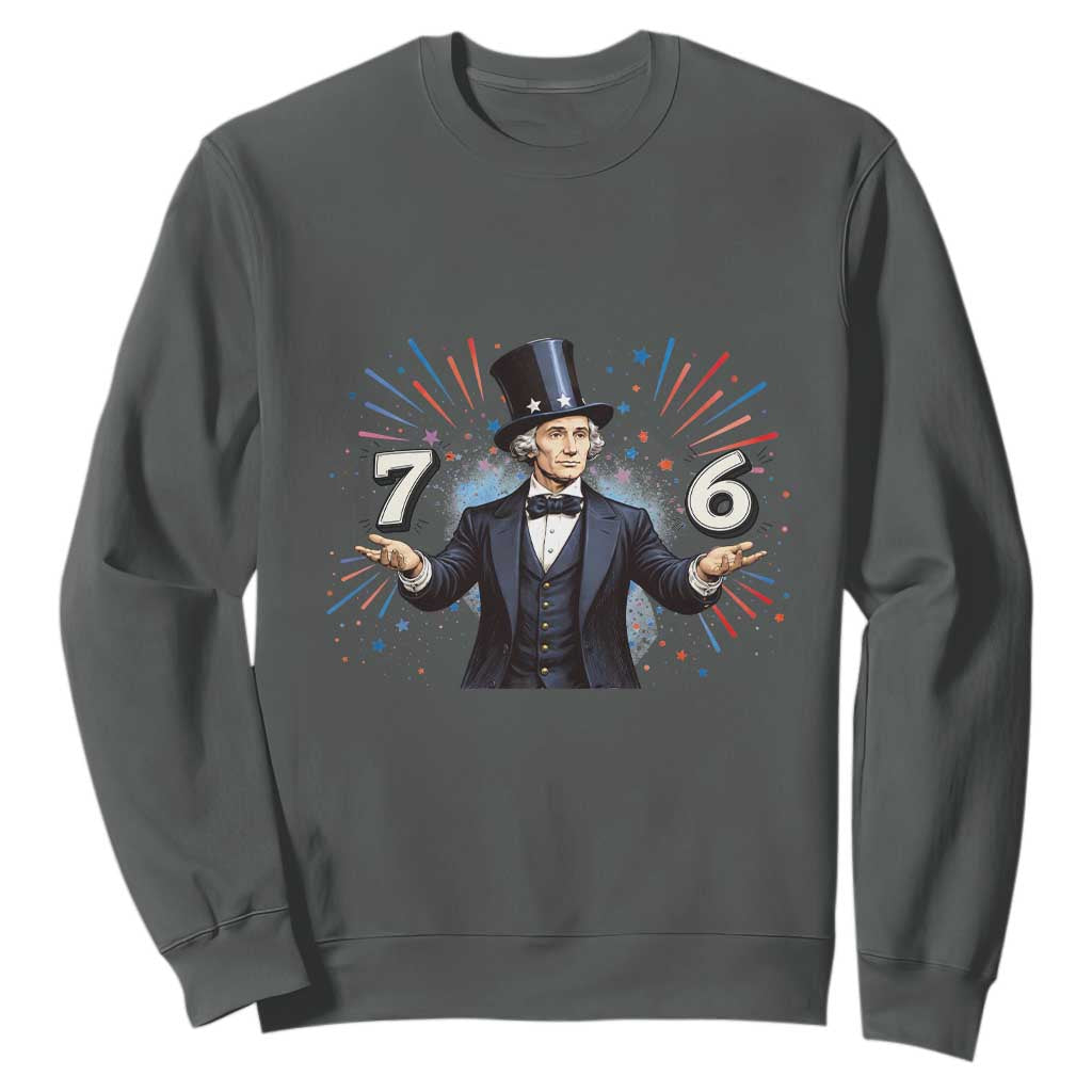 Abraham Lincoln Quote Sweatshirt American History Presidents Day TS14 Dark Heather Print Your Wear