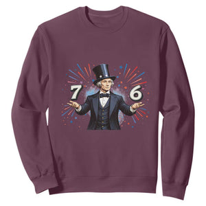Abraham Lincoln Quote Sweatshirt American History Presidents Day TS14 Maroon Print Your Wear