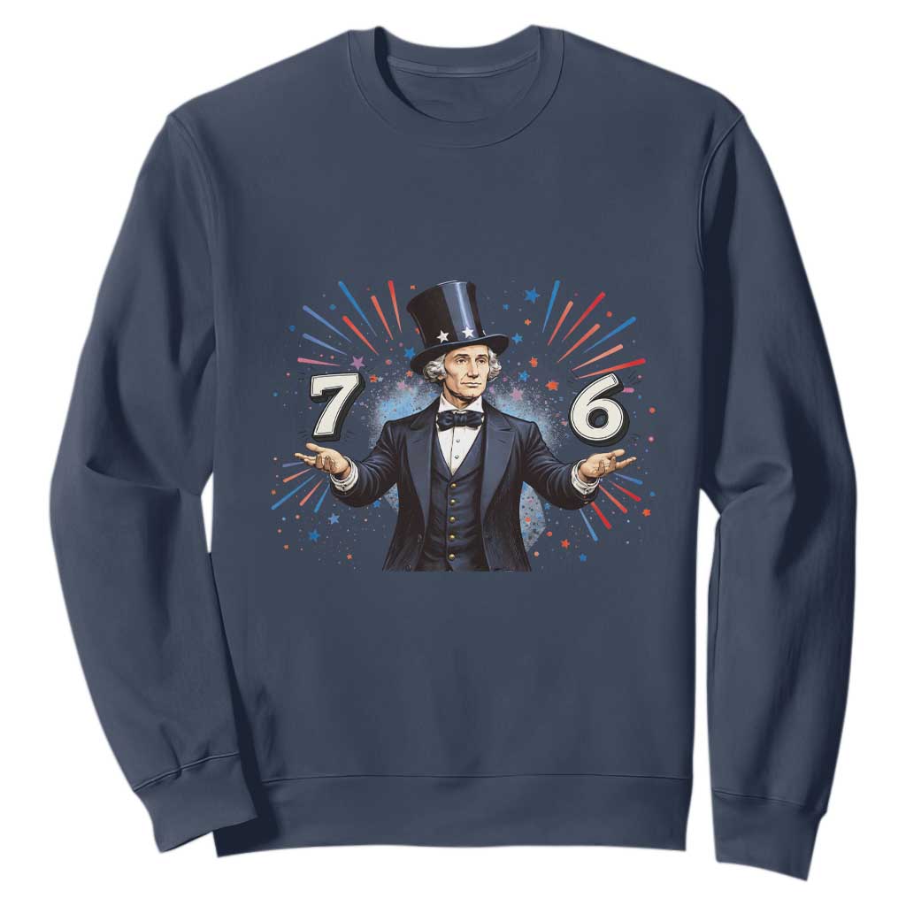 Abraham Lincoln Quote Sweatshirt American History Presidents Day TS14 Navy Print Your Wear
