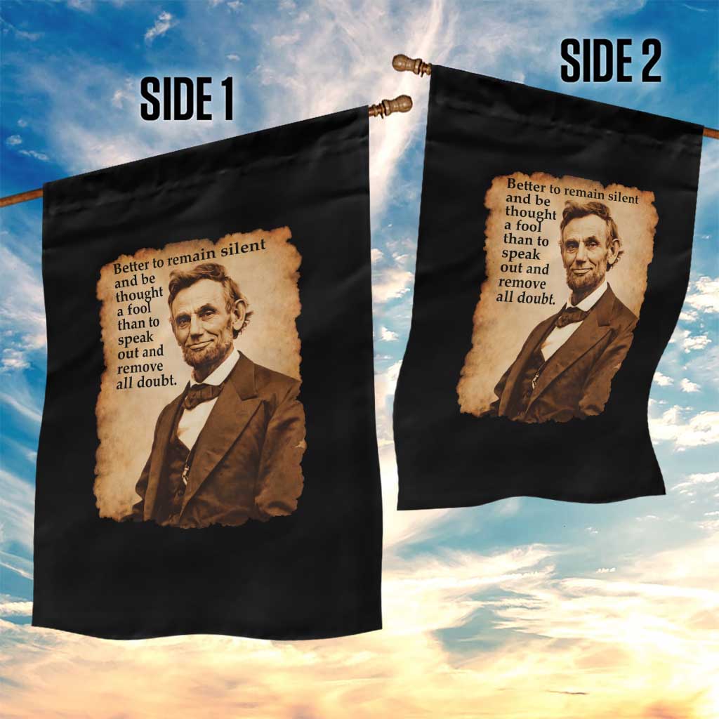 Abraham Lincoln American History Teacher School Garden Flag TS14 Print Your Wear