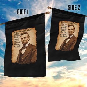 Abraham Lincoln American History Teacher School Garden Flag TS14 Print Your Wear