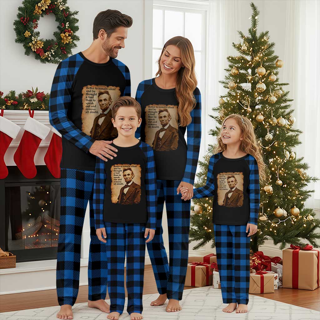 Abraham Lincoln American History Teacher School Plaid Pajama Set TS14 Blue Plaid Print Your Wear