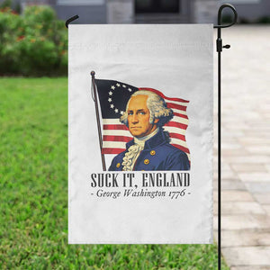 Funny George Washington 1776 Garden Flag 4th July Suck-It England TS14 Print Your Wear
