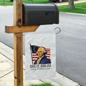 Funny George Washington 1776 Garden Flag 4th July Suck-It England TS14 Print Your Wear