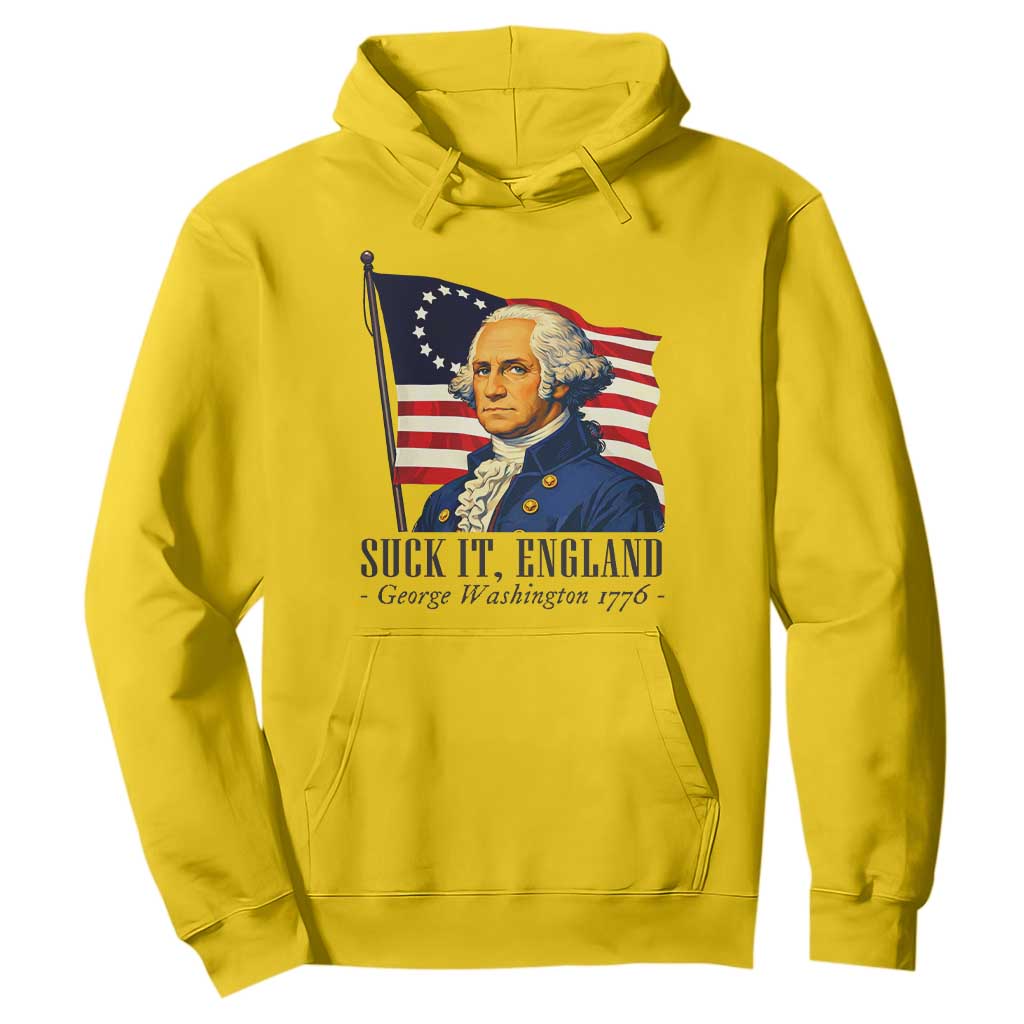 Funny George Washington 1776 Hoodie 4th July Suck-It England TS14 Daisy Print Your Wear