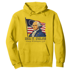 Funny George Washington 1776 Hoodie 4th July Suck-It England TS14 Daisy Print Your Wear