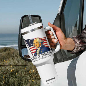 Funny George Washington 1776 Tumbler With Handle 4th July Suck-It England TS14 Print Your Wear