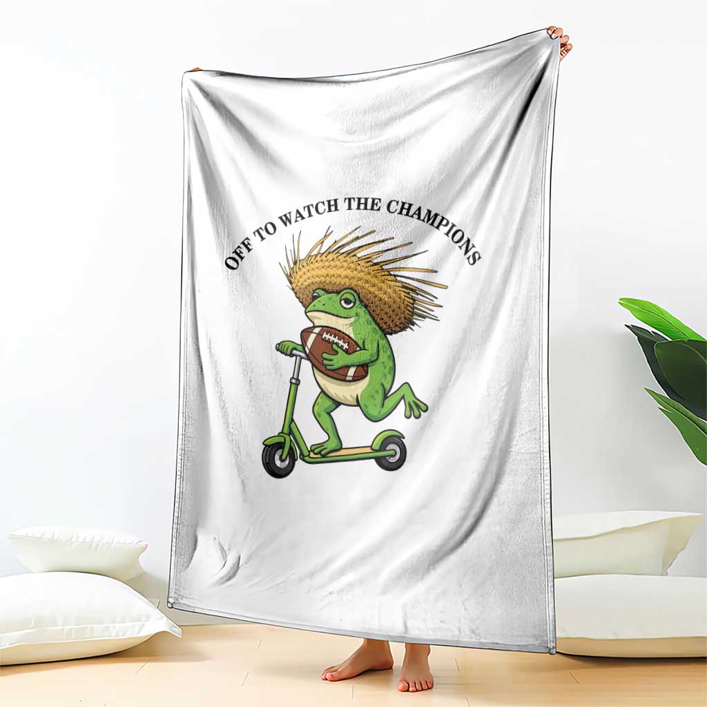 Seattle Championship 2026 Throw Blanket Funny Frog Football TS14 Print Your Wear