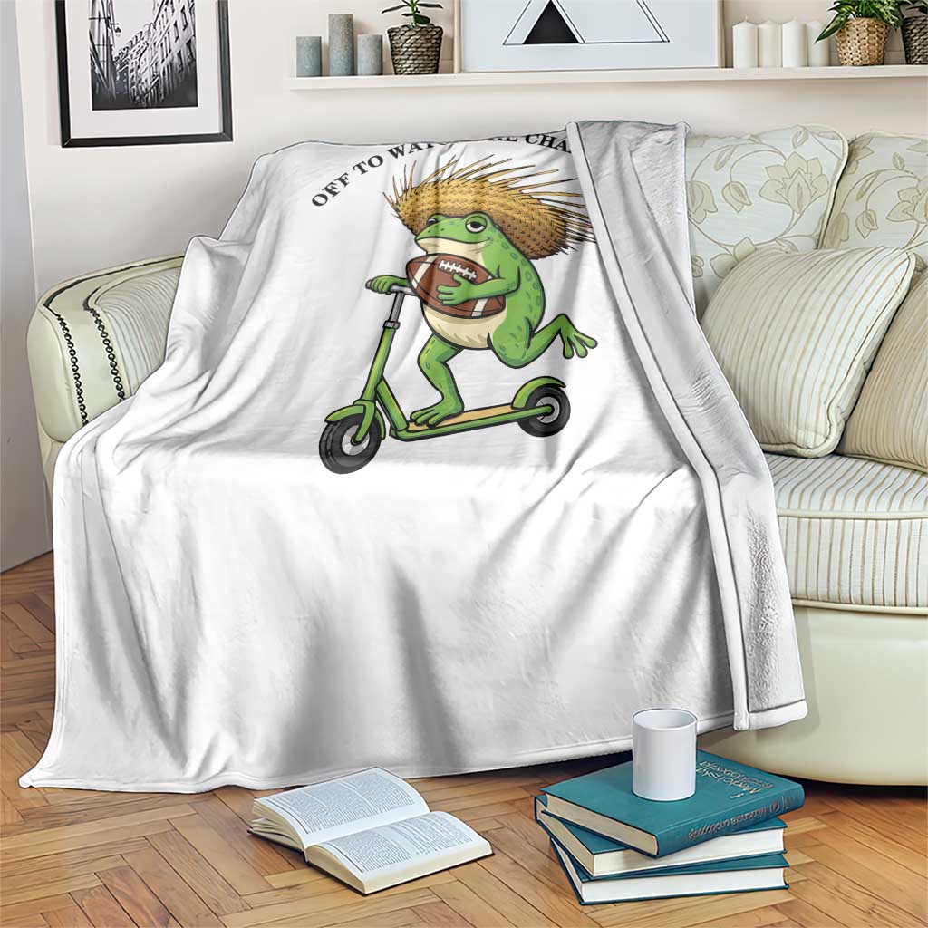 Seattle Championship 2026 Throw Blanket Funny Frog Football TS14 Print Your Wear