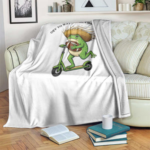 Seattle Championship 2026 Throw Blanket Funny Frog Football TS14 Print Your Wear