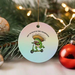 Seattle Championship 2026 Ceramic Ornament Funny Frog Football TS14 1pc Pastel Print Your Wear
