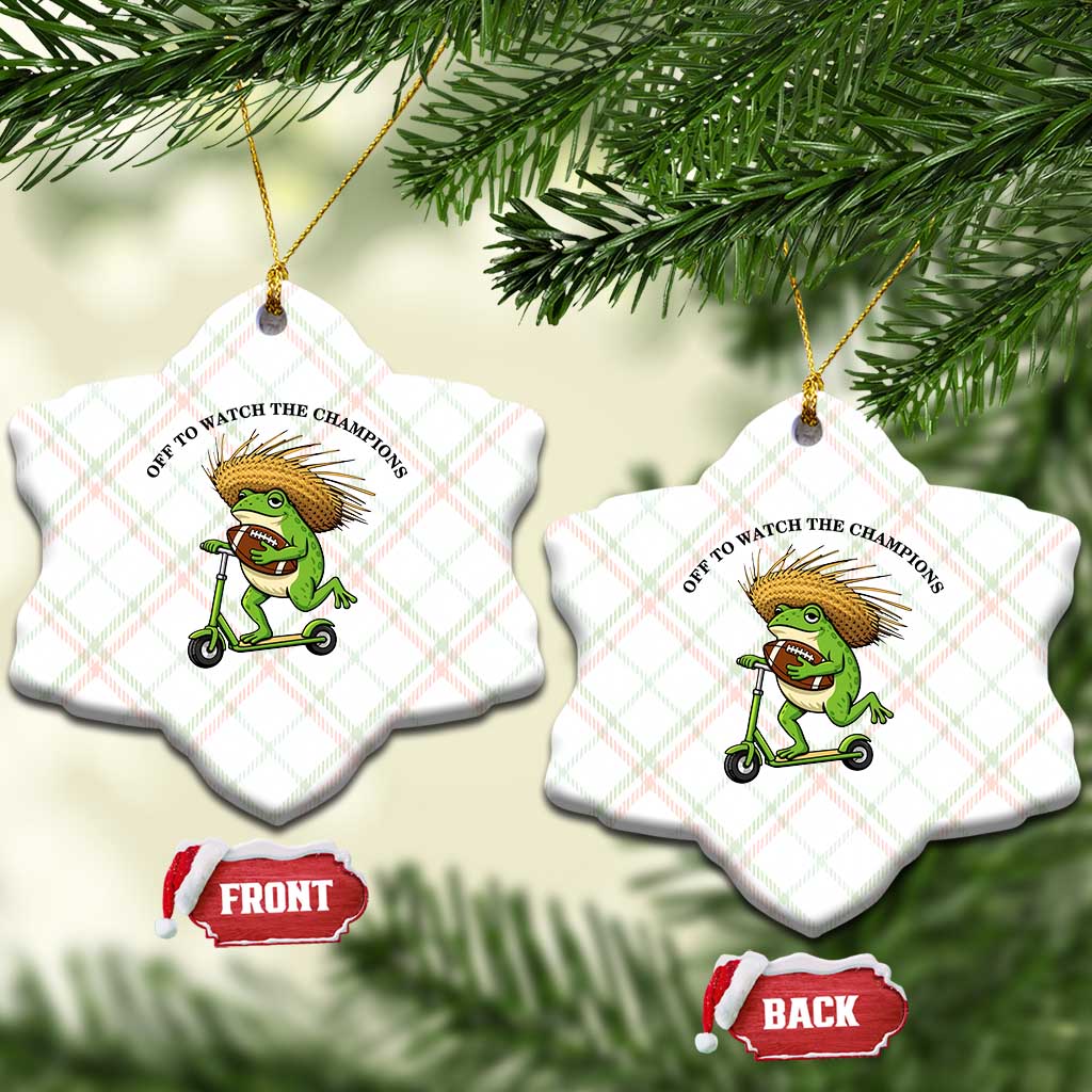 Seattle Championship 2026 Ceramic Ornament Funny Frog Football TS14 Print Your Wear