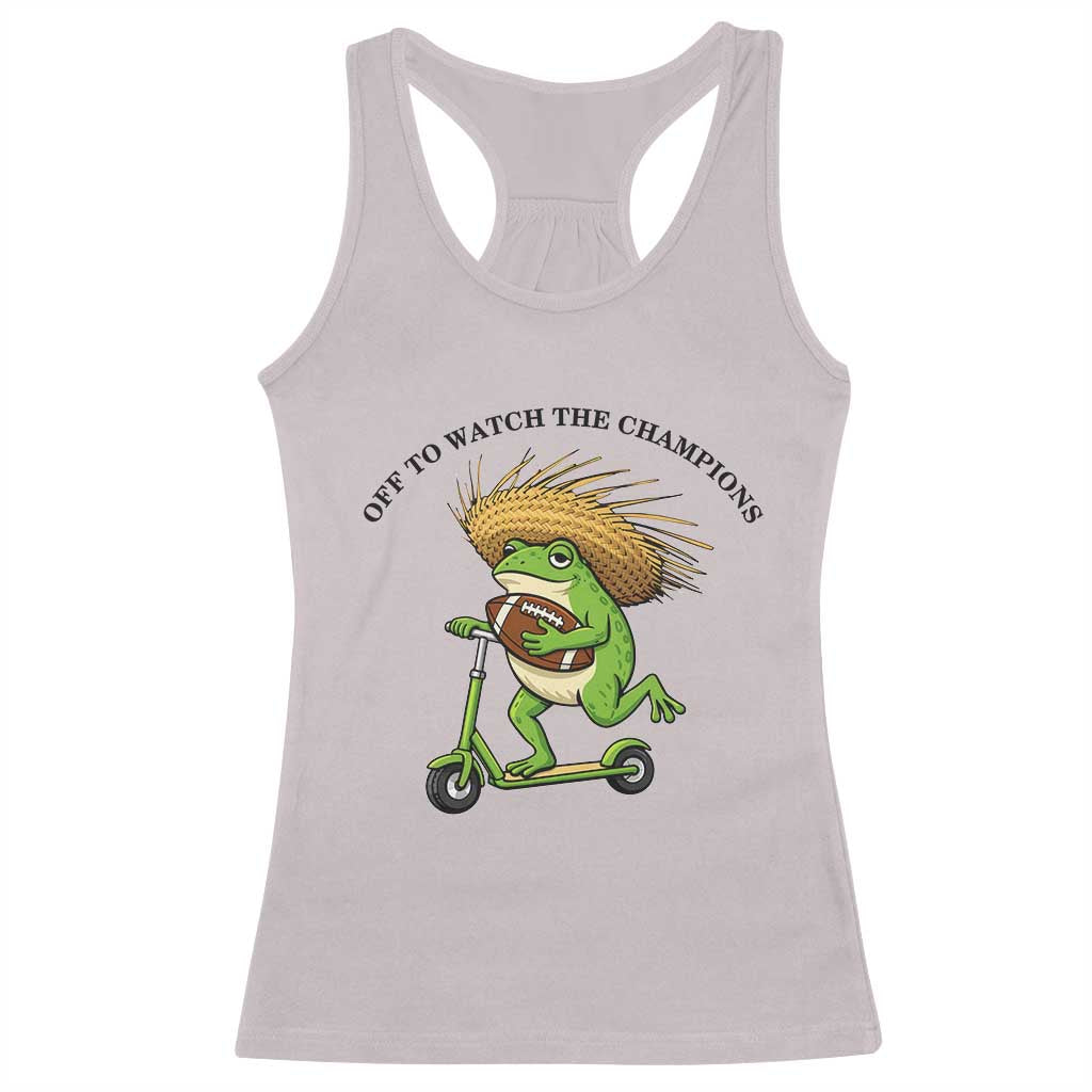 Seattle Championship 2026 Racerback Tank Top Funny Frog Football TS14 Ice Gray Print Your Wear