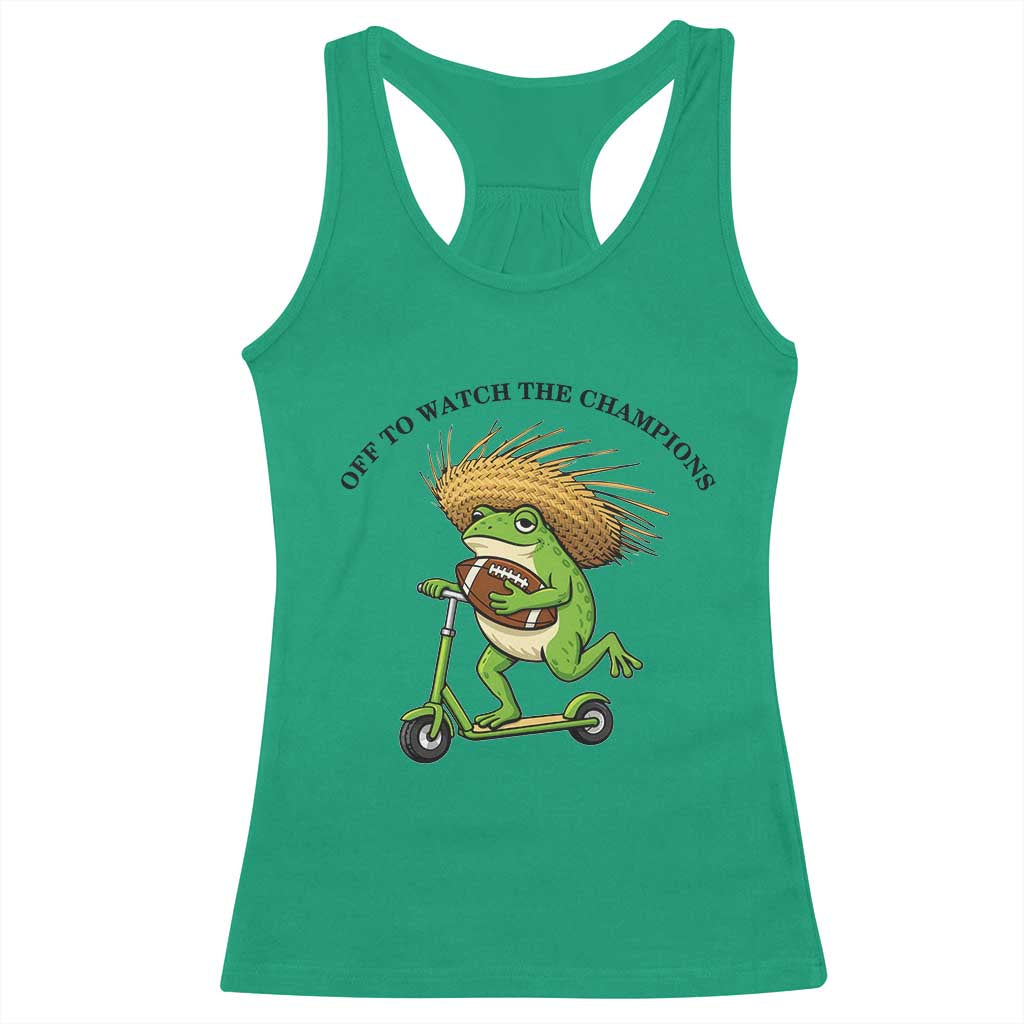 Seattle Championship 2026 Racerback Tank Top Funny Frog Football TS14 Irish Green Print Your Wear