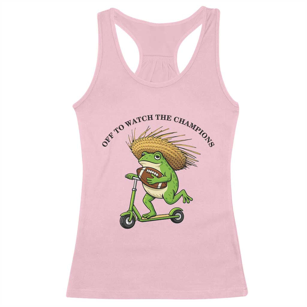 Seattle Championship 2026 Racerback Tank Top Funny Frog Football TS14 Light Pink Print Your Wear