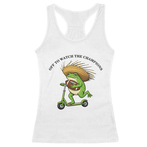 Seattle Championship 2026 Racerback Tank Top Funny Frog Football TS14 White Print Your Wear
