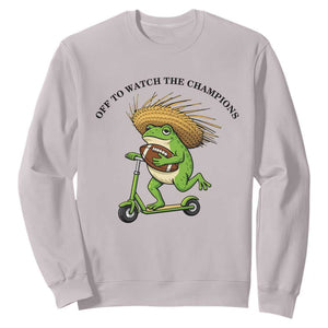 Seattle Championship 2026 Sweatshirt Funny Frog Football TS14 Ice Gray Print Your Wear