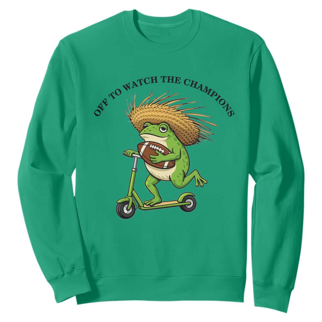 Seattle Championship 2026 Sweatshirt Funny Frog Football TS14 Irish Green Print Your Wear