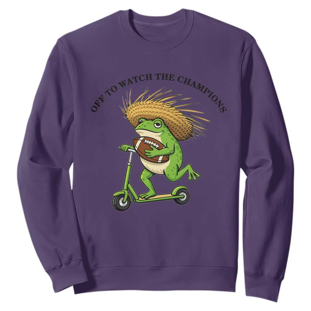 Seattle Championship 2026 Sweatshirt Funny Frog Football TS14 Purple Print Your Wear