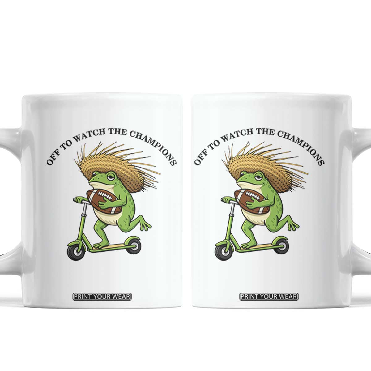 Seattle Championship 2026 Coffee Mug Funny Frog Football TS14 White Print Your Wear