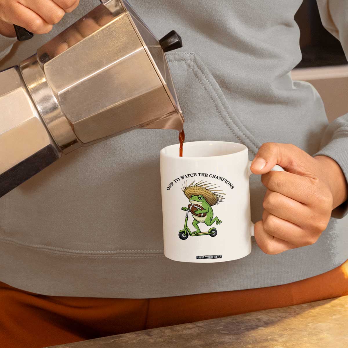 Seattle Championship 2026 Coffee Mug Funny Frog Football TS14 Print Your Wear