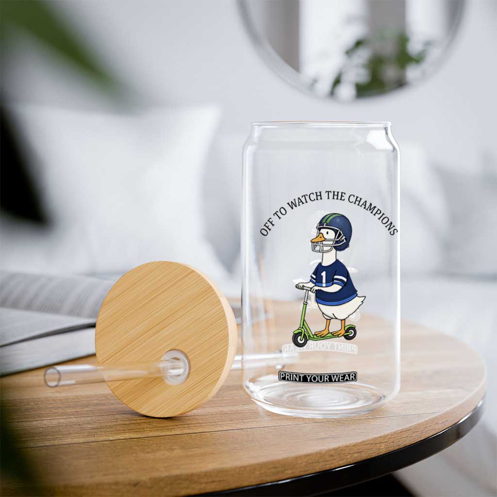 Funny Seattle Goose 2026 Glass Can Off To Watch The Champions TS14 Print Your Wear