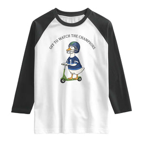 Funny Seattle Goose 2026 Raglan Shirt Off To Watch The Champions TS14 White Black Print Your Wear