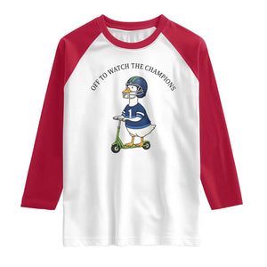 Funny Seattle Goose 2026 Raglan Shirt Off To Watch The Champions TS14 White Red Print Your Wear