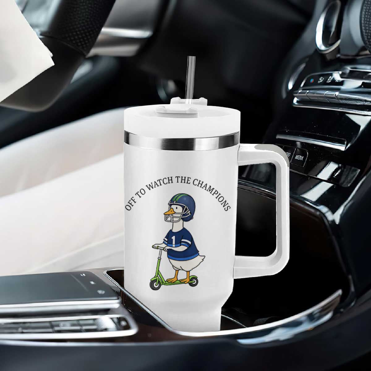Funny Seattle Goose 2026 Tumbler With Handle Off To Watch The Champions TS14 Print Your Wear