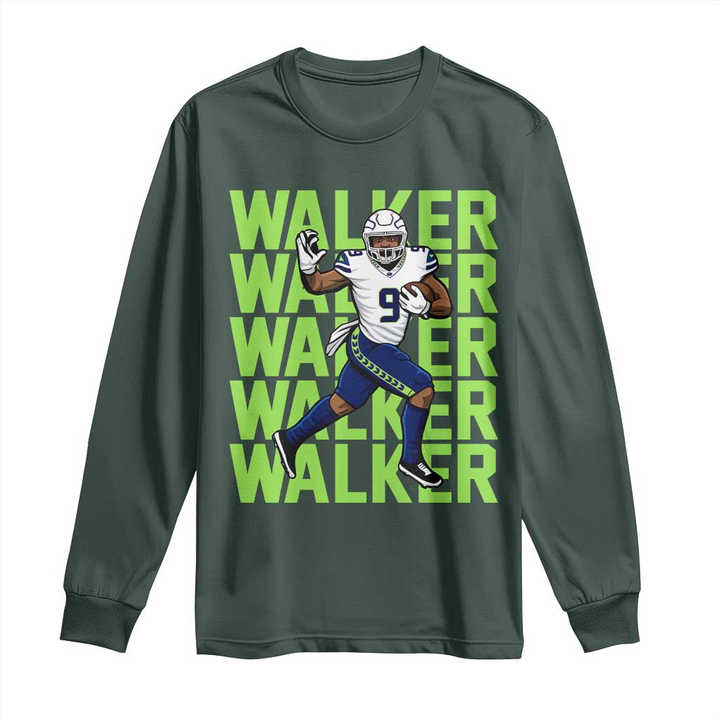 Seattle Championship 2026 Long Sleeve Shirt TS14 Dark Forest Green Print Your Wear