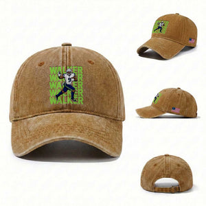 Seattle Championship 2026 Washed Cotton Baseball Cap TS14 Washed Cap Universal Fit Yellow Ochre Print Your Wear