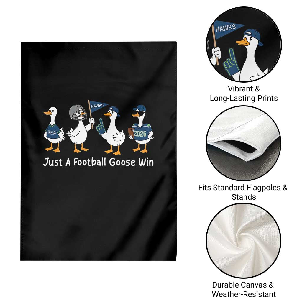 Seattle 2026 Garden Flag Just A Football Goose Win TS14 Print Your Wear