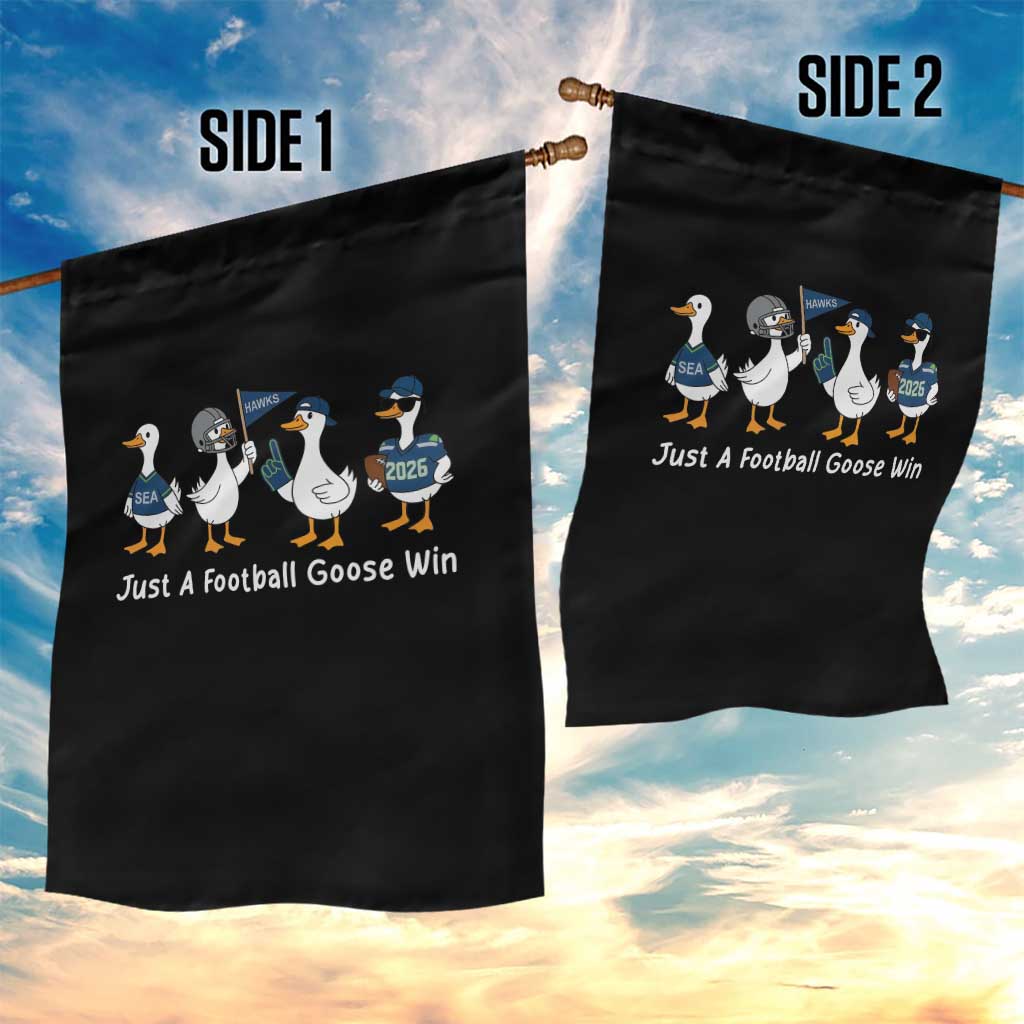 Seattle 2026 Garden Flag Just A Football Goose Win TS14 Print Your Wear