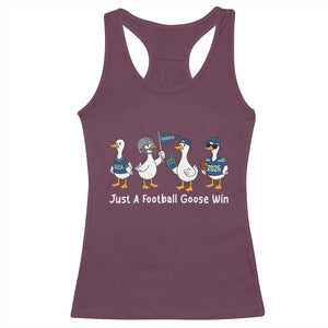 Seattle 2026 Racerback Tank Top Just A Football Goose Win TS14 Maroon Print Your Wear