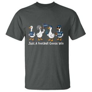Seattle 2026 T Shirt Just A Football Goose Win TS14 Dark Heather Print Your Wear
