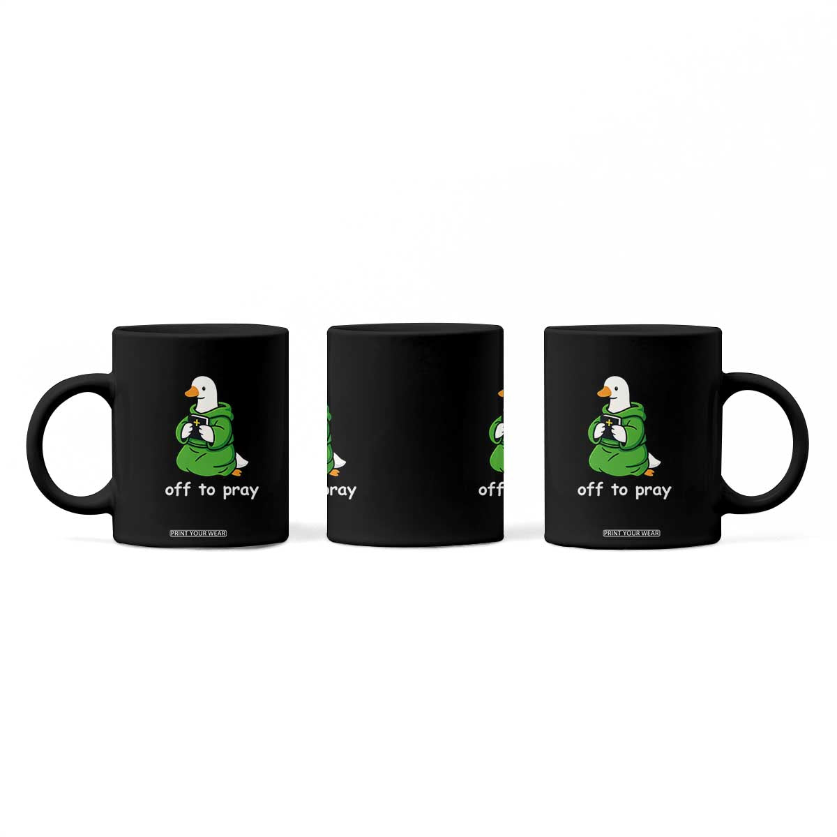 Christian Goose St Patrick's Day Coffee Mug Off To Pray TS14 Print Your Wear