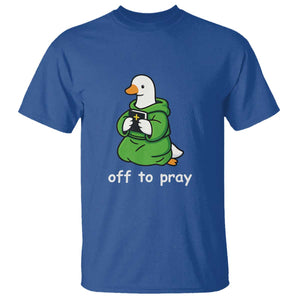Christian Goose St Patrick's Day T Shirt Off To Pray TS14 Royal Blue Print Your Wear
