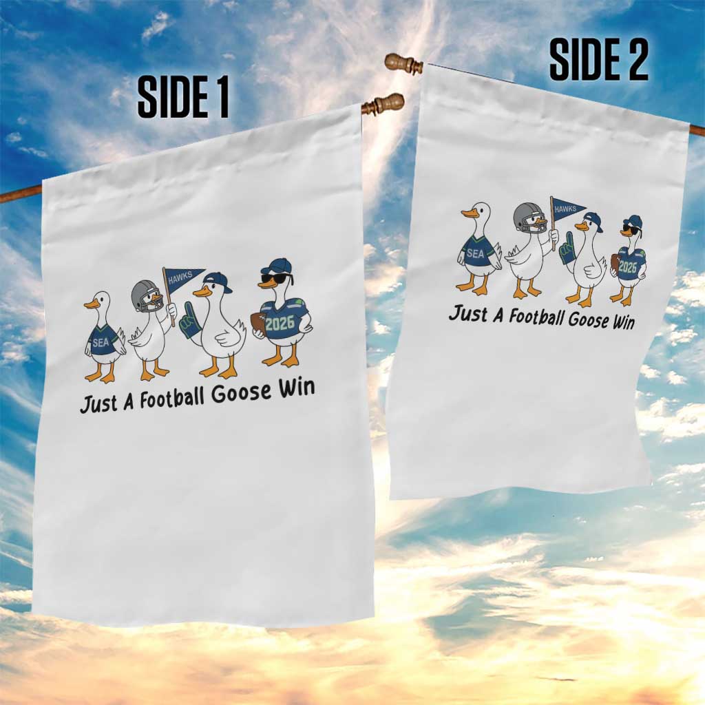 Funny Seattle 2026 Garden Flag Just A Football Goose Win TS14 Print Your Wear