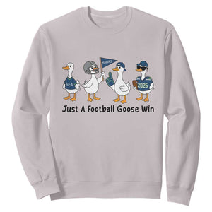 Funny Seattle 2026 Sweatshirt Just A Football Goose Win TS14 Ice Gray Print Your Wear