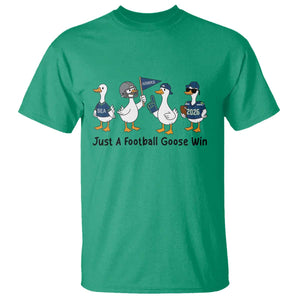 Funny Seattle 2026 T Shirt Just A Football Goose Win TS14 Irish Green Print Your Wear