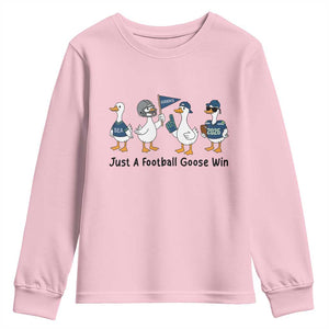 Funny Seattle 2026 Youth Sweatshirt Just A Football Goose Win TS14 Light Pink Print Your Wear