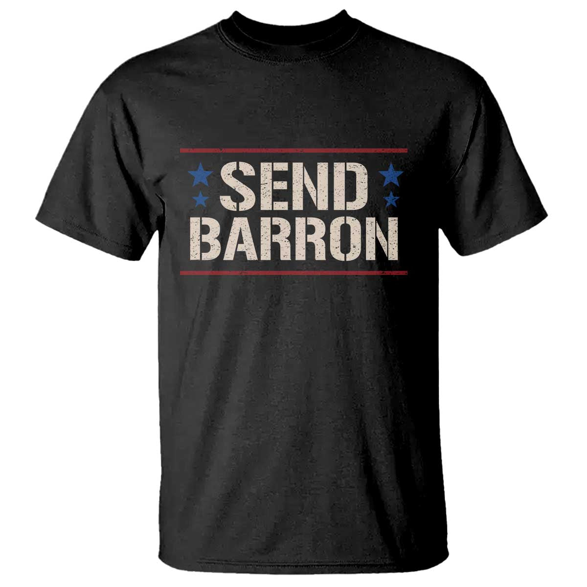 Send Barron T Shirt - Viral Hashtag Political Protest TS14 Black Print Your Wear