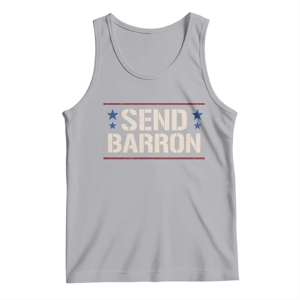 Send Barron Tank Top Viral Hashtag Political Protest TS14 Athletic Heather Print Your Wear