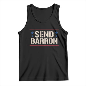 Send Barron Tank Top Viral Hashtag Political Protest TS14 Black Print Your Wear