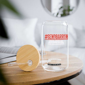 Send Barron Meme Glass Can Funny Political Hashtag Viral Internet TS14 Print Your Wear