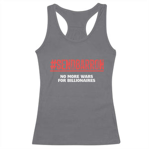 Send Barron Meme Racerback Tank Top Funny Political Hashtag Viral Internet TS14 Charcoal Print Your Wear